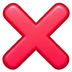 ❌